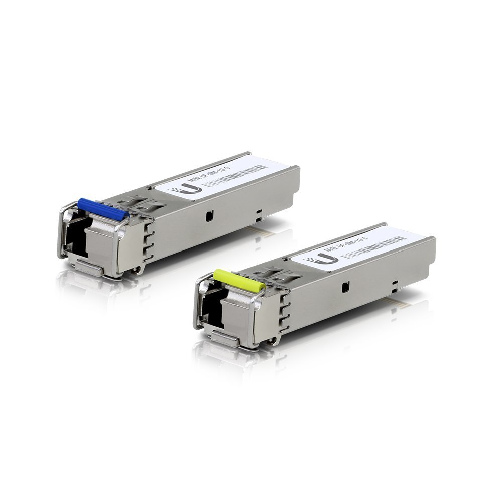 Ubiquiti | Uacc-Om-Sm-1G-S-2 | Single-Mode Fibre SFP Module, BiDi | 2 Pack