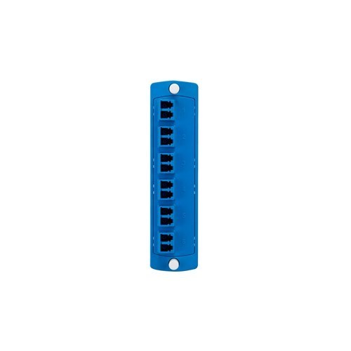 Leviton - SDX Adaptor Plate (Blue) 12F Os2 Duplex LC Zirconia Ceramic Sleeve