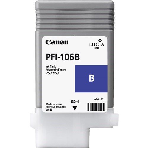 Canon Pfi-106B Lucia Ex Blue Ink For Ipf6300,Ipf6300s,Ipf6350,Ipf6