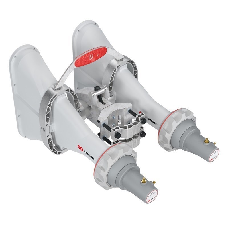 RF Elements 60Deg 5180 - 6000 MHz 4X4 Asymmetrical Horn Antenna Ah60-4X4-Sma