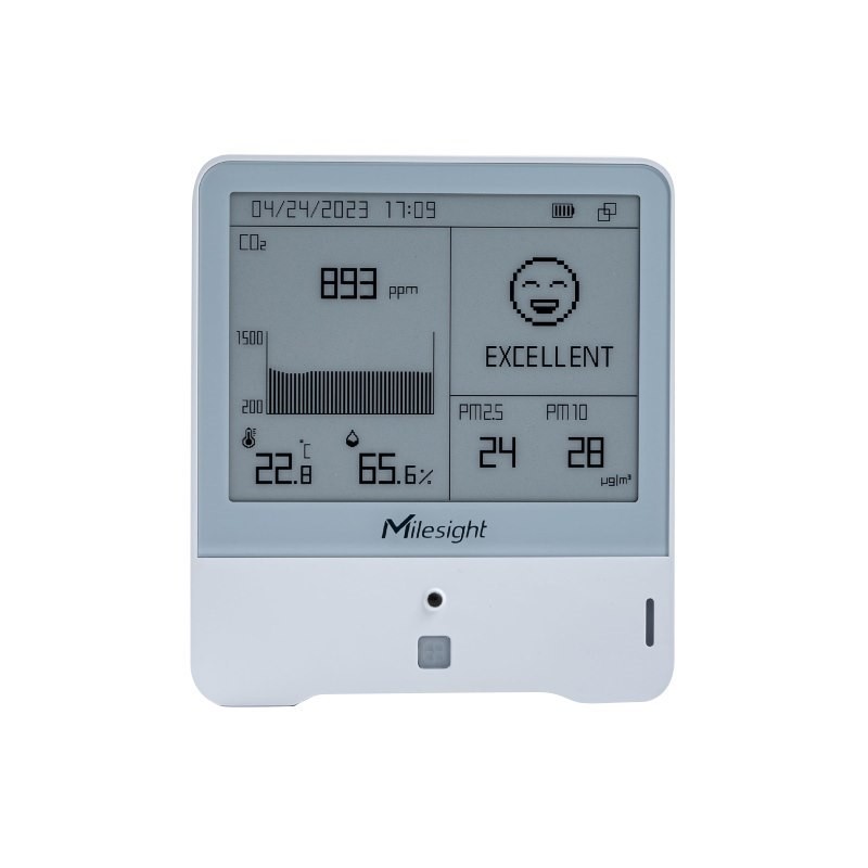Milesight Am308-915M LoRaWAN 8 In 1 Indoor Ambience Monitoring IoT Sensor With Particle Matter 2.5 And 10