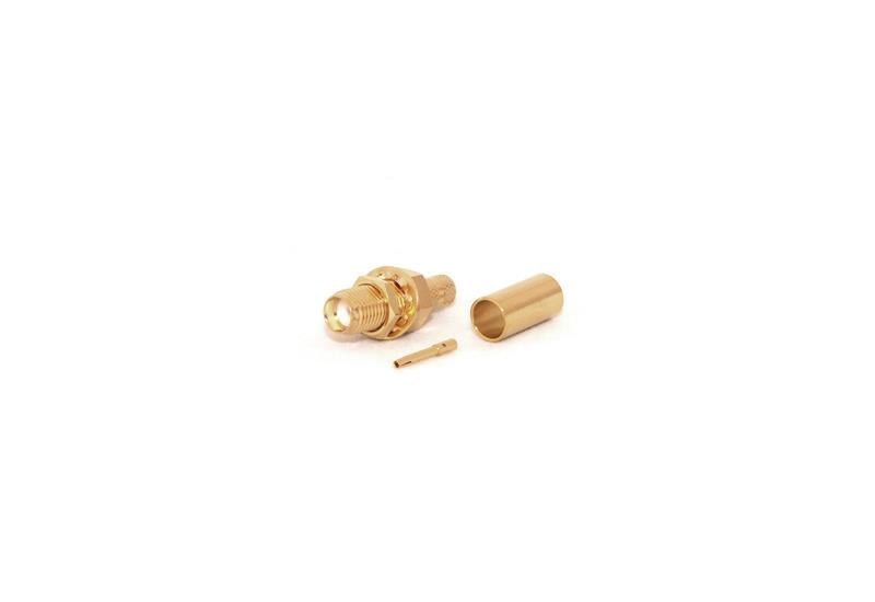 Go Wireless Sma Female Bulkhead CRMP Connector For LMR195/RG58