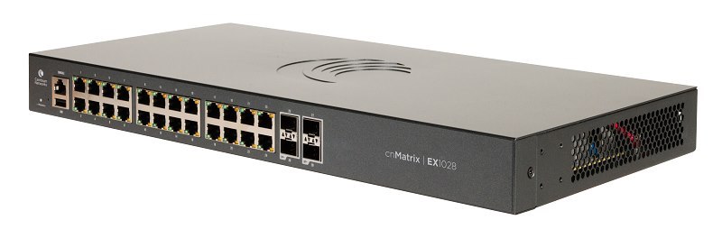 Cambium cnMatrix Ex1028 Intelligent Ethernet Switch With 24 X 1G Ethernet & 4 X SFP Ports