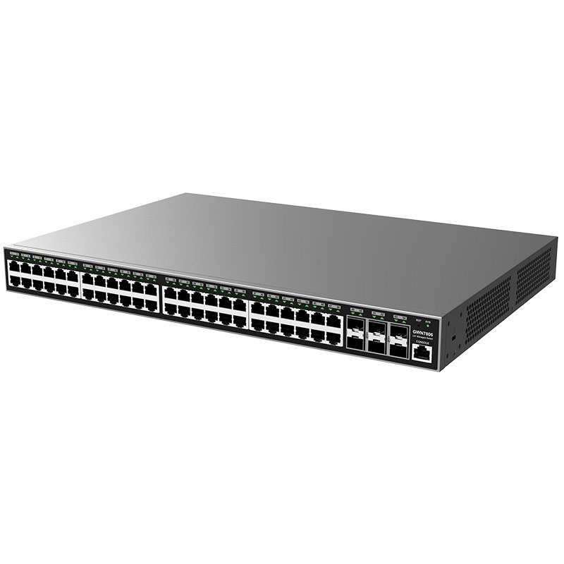 Grandstream GWN7806 Enterprise Layer 2+ Managed Network Switch, 48 X GigE, 6 X SFP+