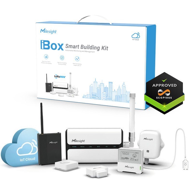 Milesight Smart Building iBox Value Kit - LoRaWAN Au915/As923 IoT Starter Kit