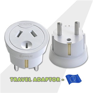 Sansai STV-1010 Outbound Travel Adapter - Nz/Au To Europe Plug