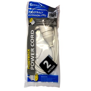 Sansai SPGY-2M Piggy Back Extension Cord - 2M Saa Approved