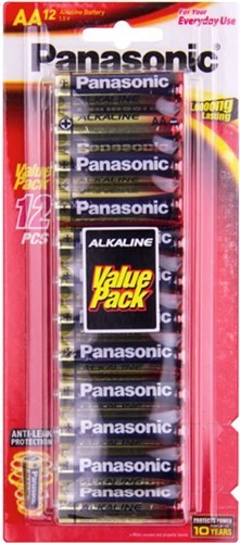 Panasonic LR6T/12B Alkaline Powerful Batteries Aa 12 Value Pack Mercury freeandleakresistant-Bestvalue For Money