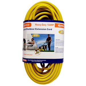 Sansai SPHD-20M Heavy Duty 10A Power Cord - 20M Extension Cord/Power Lead Light Indicator Indoor/Outdoor
