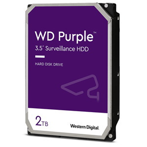 WD Surveillance Purple 2TB 3.5" Internal HDD Sata3 - 64MB Cache - 24X7 Always On Reliability - Built For Personal / Home Office / Small Business - Up To 64 Cameras - AllFrame 4K Technology - 3 Years W