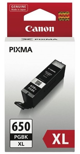 Canon PGI650XLBK Original Extra High Yield Inkjet Ink Cartridge - Pigment Black Pack