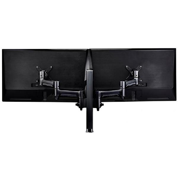 Atdec Atdec Awm Dual Monitor Arm Solution - 460MM Articulating Arms - 400MM Post - Bolt - Black