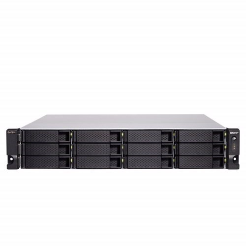 Qnap Ts-H1277xu-Rp-3700X-128G 2U Rack Nas Amd Ryzen 3700X 4.4GHZ 8 Core 12XHD 128GB