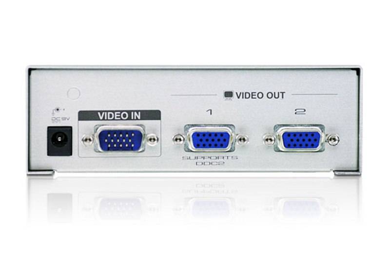 Aten 2 Port Video Splitter 250Mhz 1920x1440@60Hz Upto 65M