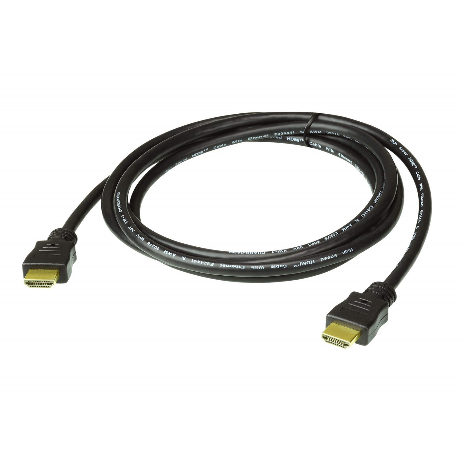 Aten Premium 5M High Speed Hdmi Cable With Ethernet, Supports Up To 4096 X 2160 @ 60Hz, High Quality Tinned Copper Wire Gold Plated Connectors