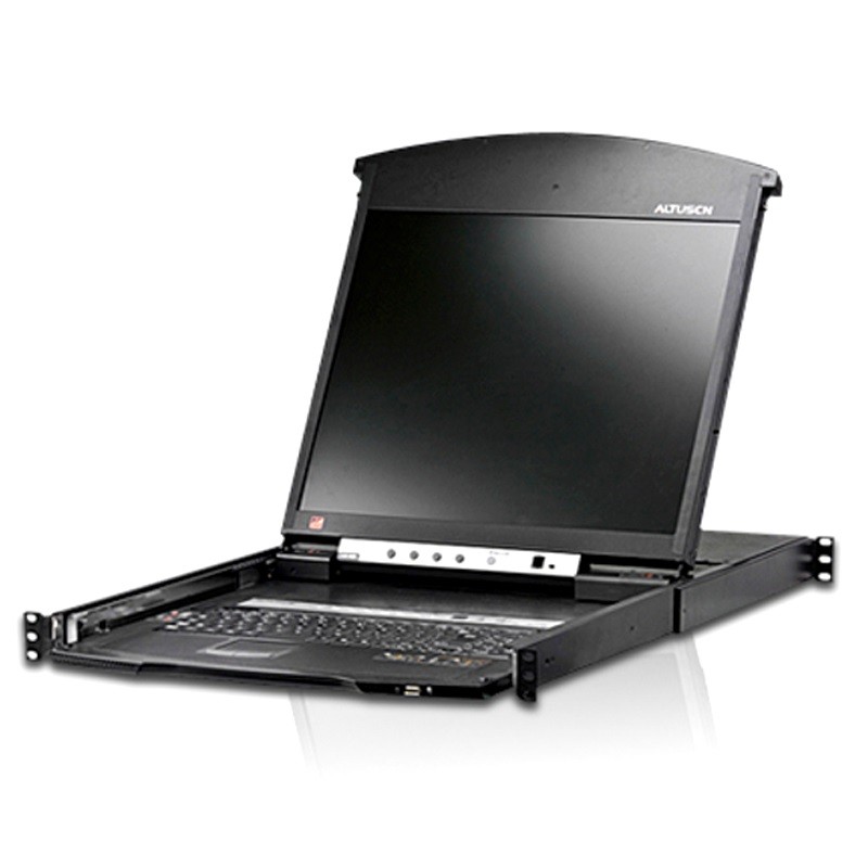 Aten 8 Port Rackmount Usb-Ps/2 Cat5 19' LCD KVM Over Ip Switch With Daisy Chain