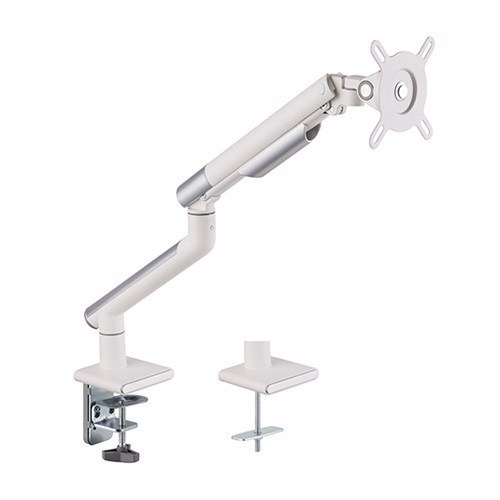 Brateck Single Monitor Premium Slim Aluminum Spring-Assisted Monitor Arm Fix Most 17'-32' Monitor Up To 9KG Per Screen Vesa 75X75/100X100