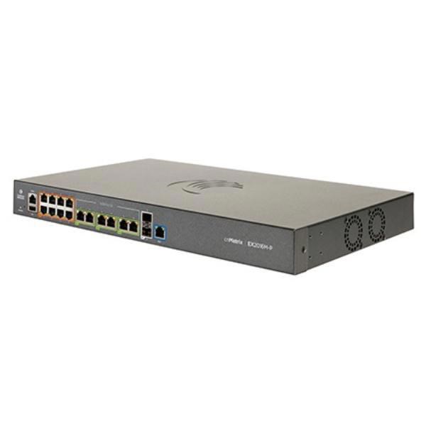 Cambium cnMatrix Ex2016m-P, Intelligent Ethernet PoE Switch, 8x1G+6x2.5G+2xSFP+, No PWR Cord