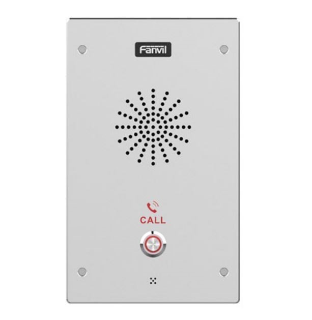 Fanvil I16s Outdoor Audio Intercom, 2 Sip Lines, 1 DSS Key, PoE, Ip65 & Ik10, Onvif, 2Yr Warranty