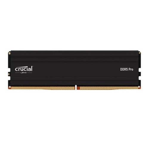 Crucial Pro 16GB (1x16GB) DDR5 Udimm 6400MHz CL38 Black Heat Spreader Support Intel XMP Amd Ryzen For Desktop PC Gaming Memory