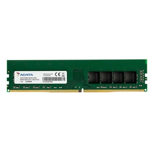 Adata 16GB DDR4 Desktop Memory, 3200MHz, Udimm, Life WTY