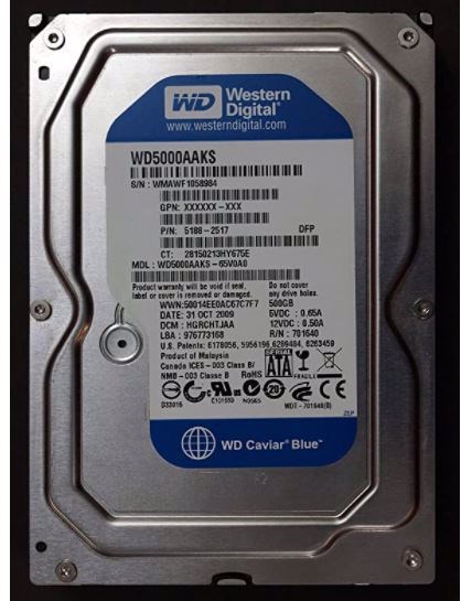 Western Digital 500 GB SATA Hard Drive - Refurbished