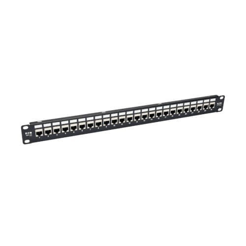 Sheilded Cat6a Rackmount feed-through Patch Panel
