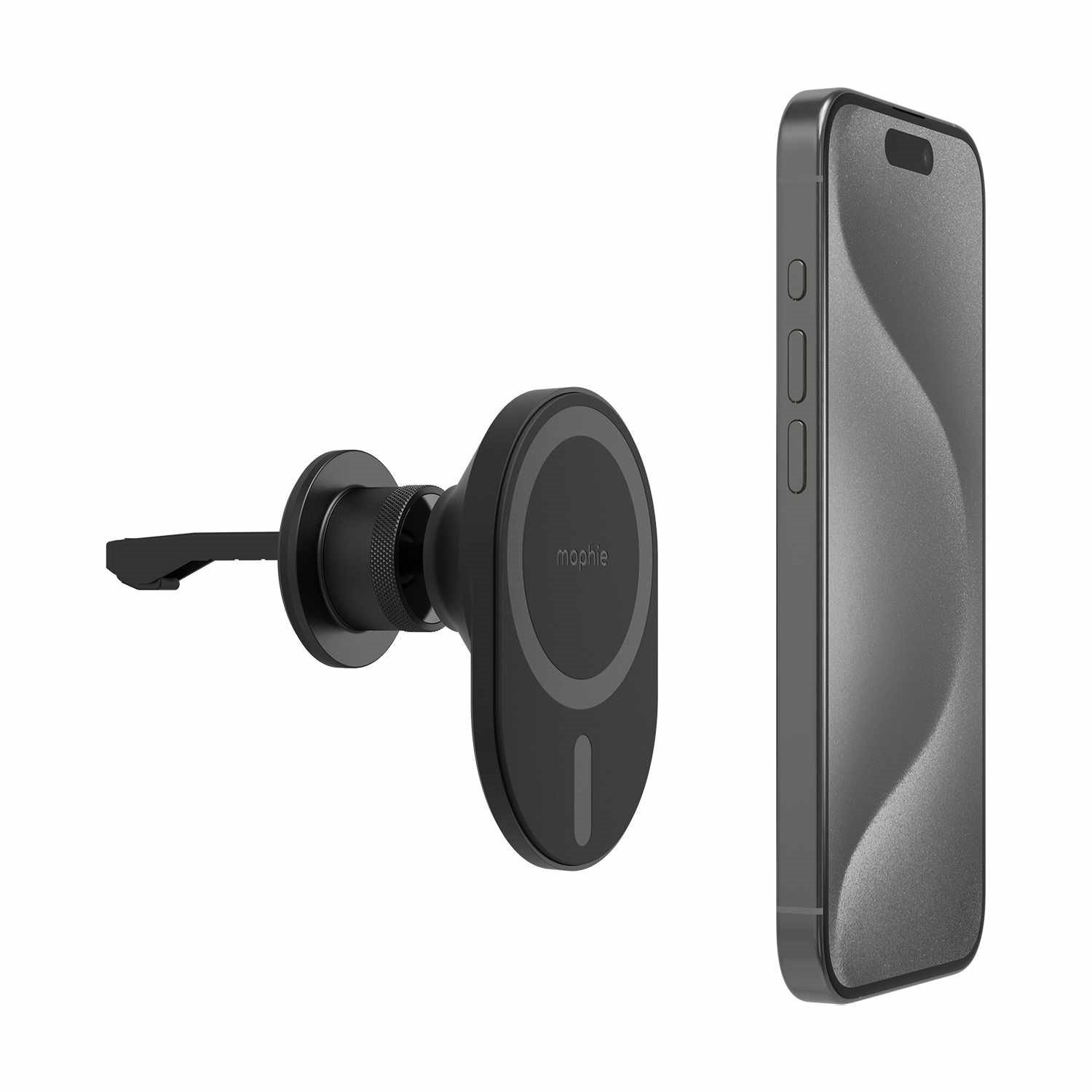 Mophie Magnetic Vent Mount For Qi-Enabled Devices Black