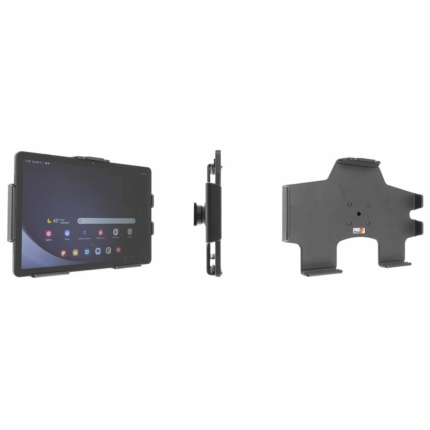 ProClip Non-Charging Cradle With Tilt Swivel Black For Samsung Galaxy Tab A11+/Galaxy Tab A9+