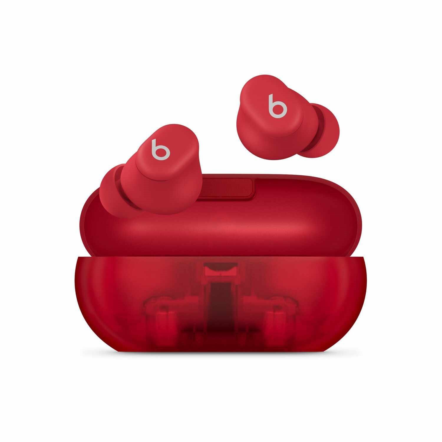 Beats Solo Buds True Wireless Transparent Red
