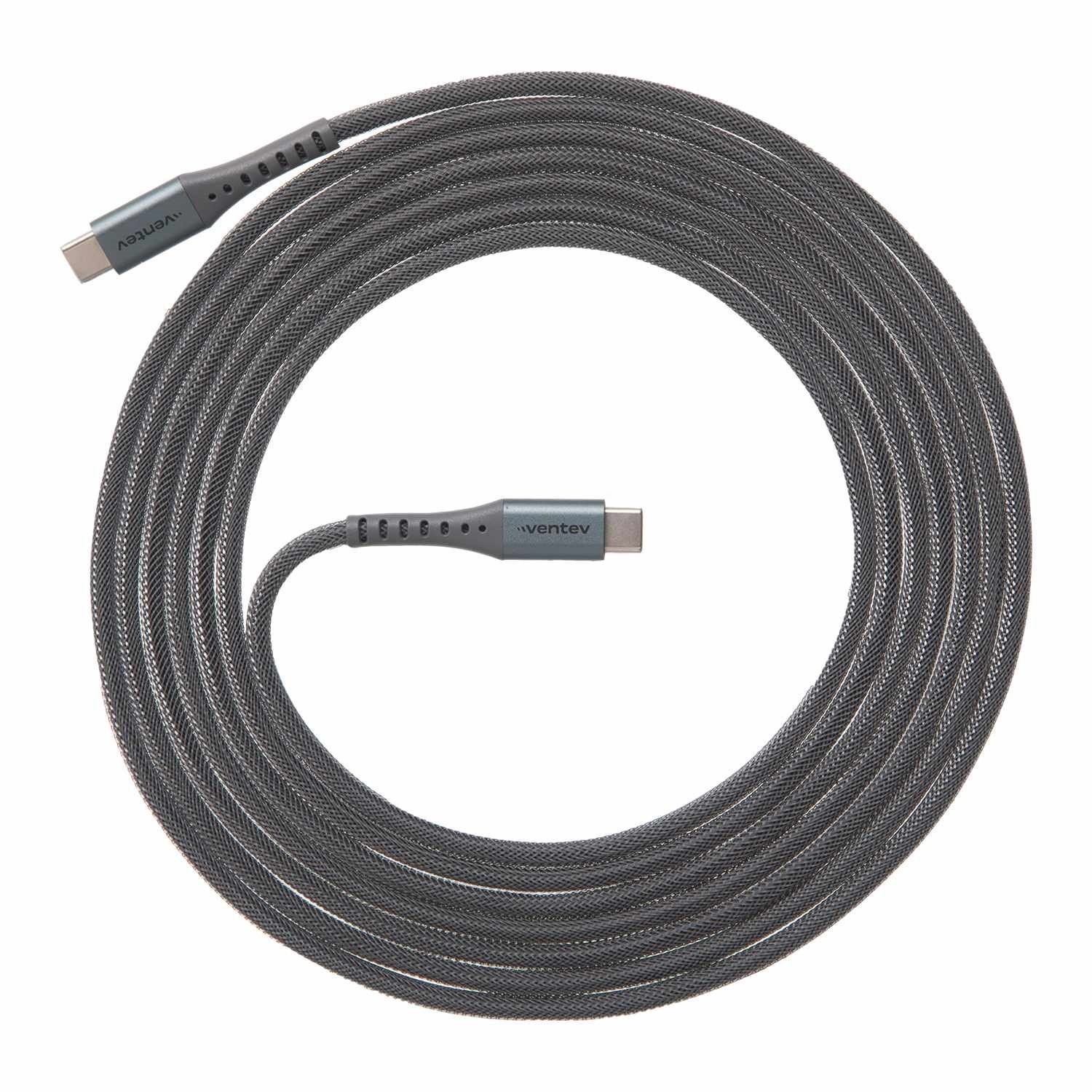 Ventev Usb-C To Usb-C 10F Cable Steel