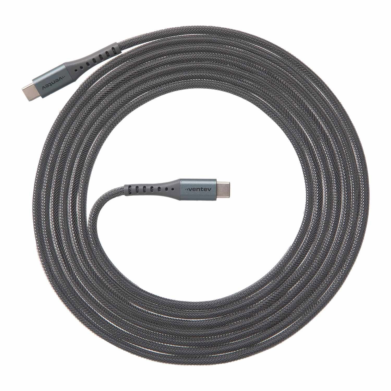 Ventev Usb-C To Usb-C 10F Cable Steel