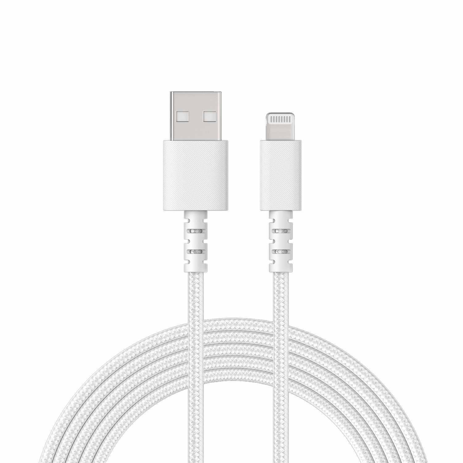 Anker Charge/Sync Usb-A To Lightning Braided Cable 6FT White