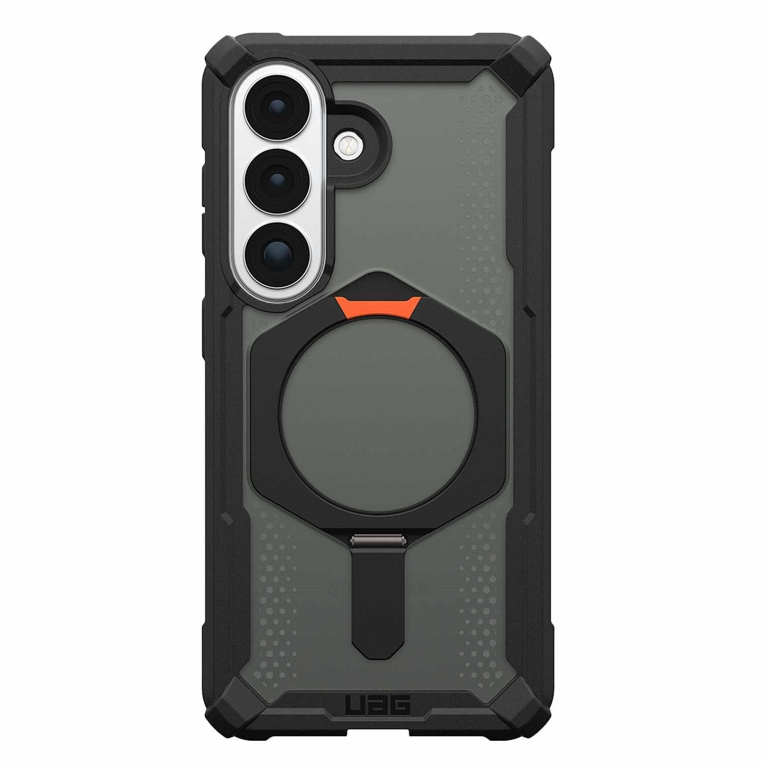 Urban Armor Gear Plasma Xte Rugged Kickstand Case w/Magnets Black/Orange For Samsung Galaxy S26