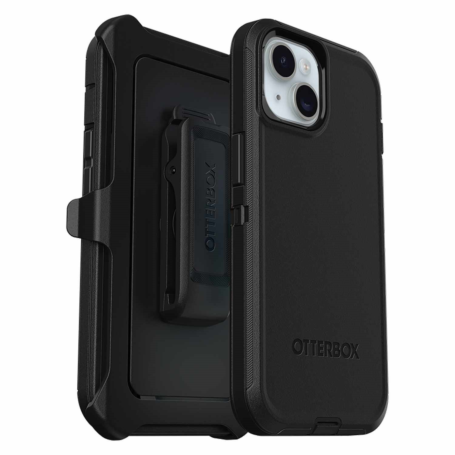 OtterBox Defender Carrying Case (Holster) Apple iPhone 13 Pro, iPhone 14 Pro, iPhone 15 Pro Smartphone - Black