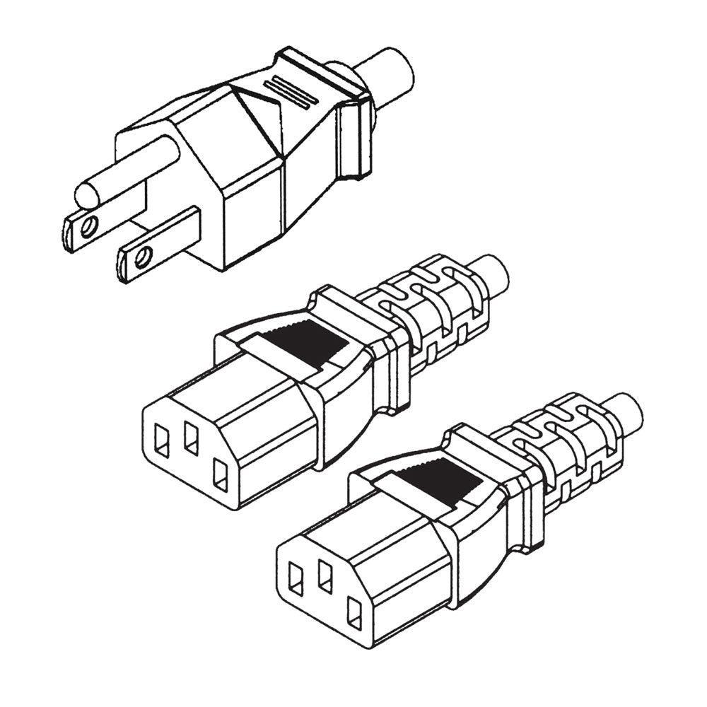 Generic Na Y Type Powercord - Bulk, 6FT