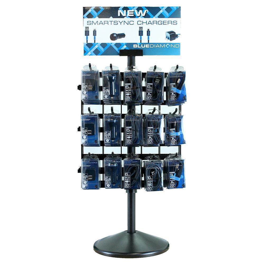 Generic Pop Spinning Display Rack - 24Hx9W, BK