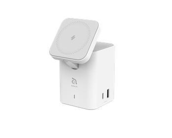 Adam Elements Mag 4 (Us) - 30W GaN 4-In-1 Power Charging Station - WH