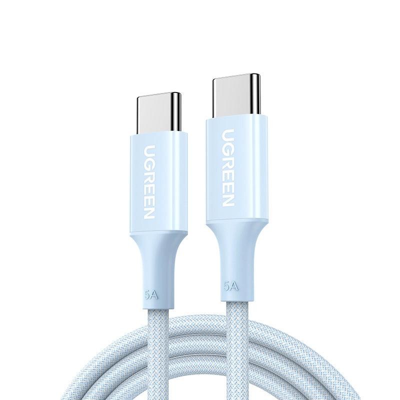 Ugreen Usb-C To Usb-C 5A - 100W Braided Cable - 2M Blue (Eol)