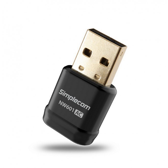 Simplecom NW601 Ac600 Mini WiFi Dual Band Wireless Usb Adapter