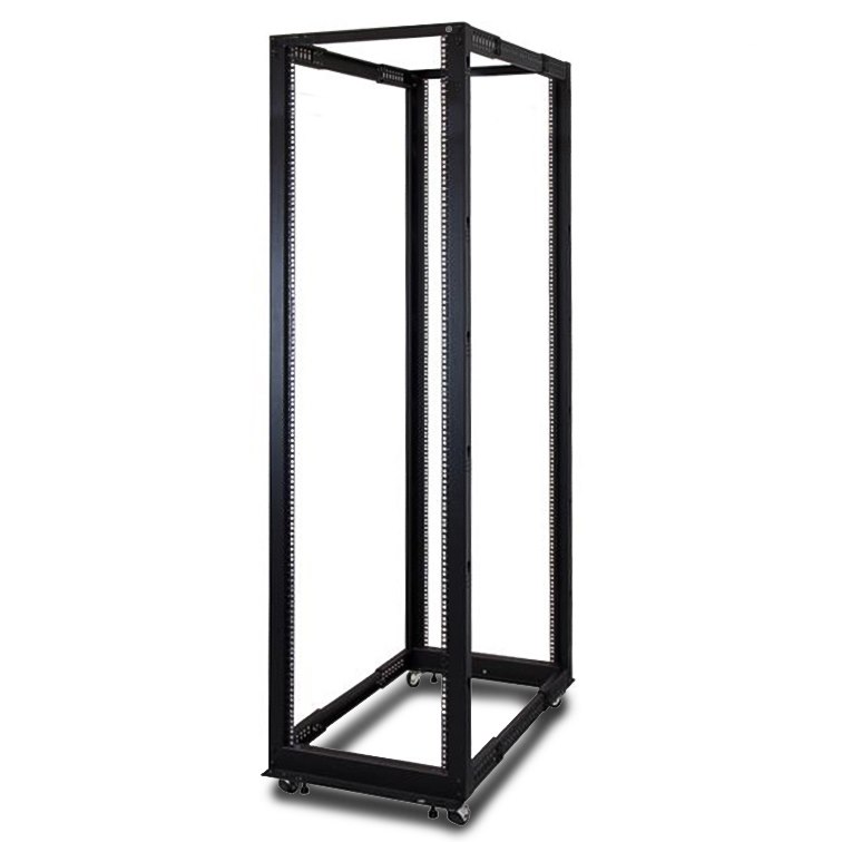 Serveredge 45Ru 4 Post Adjustable Server Rack With Castors - Rack Comes Flat Pack