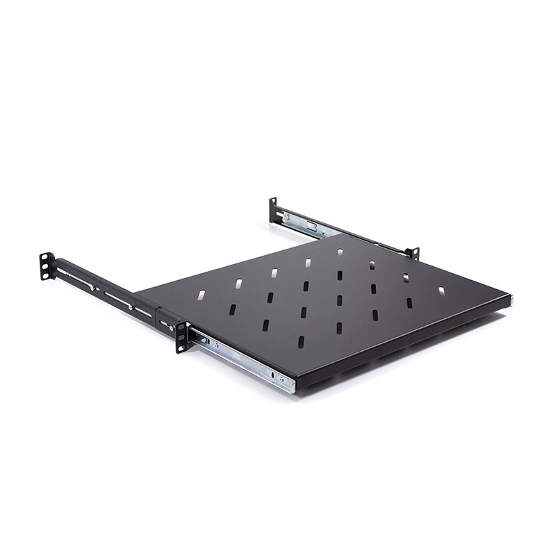 Serveredge 1Ru Sliding Shelf Suitable For 600MM Deep Server Cabinets - Adjustable From 350MM To 480MM