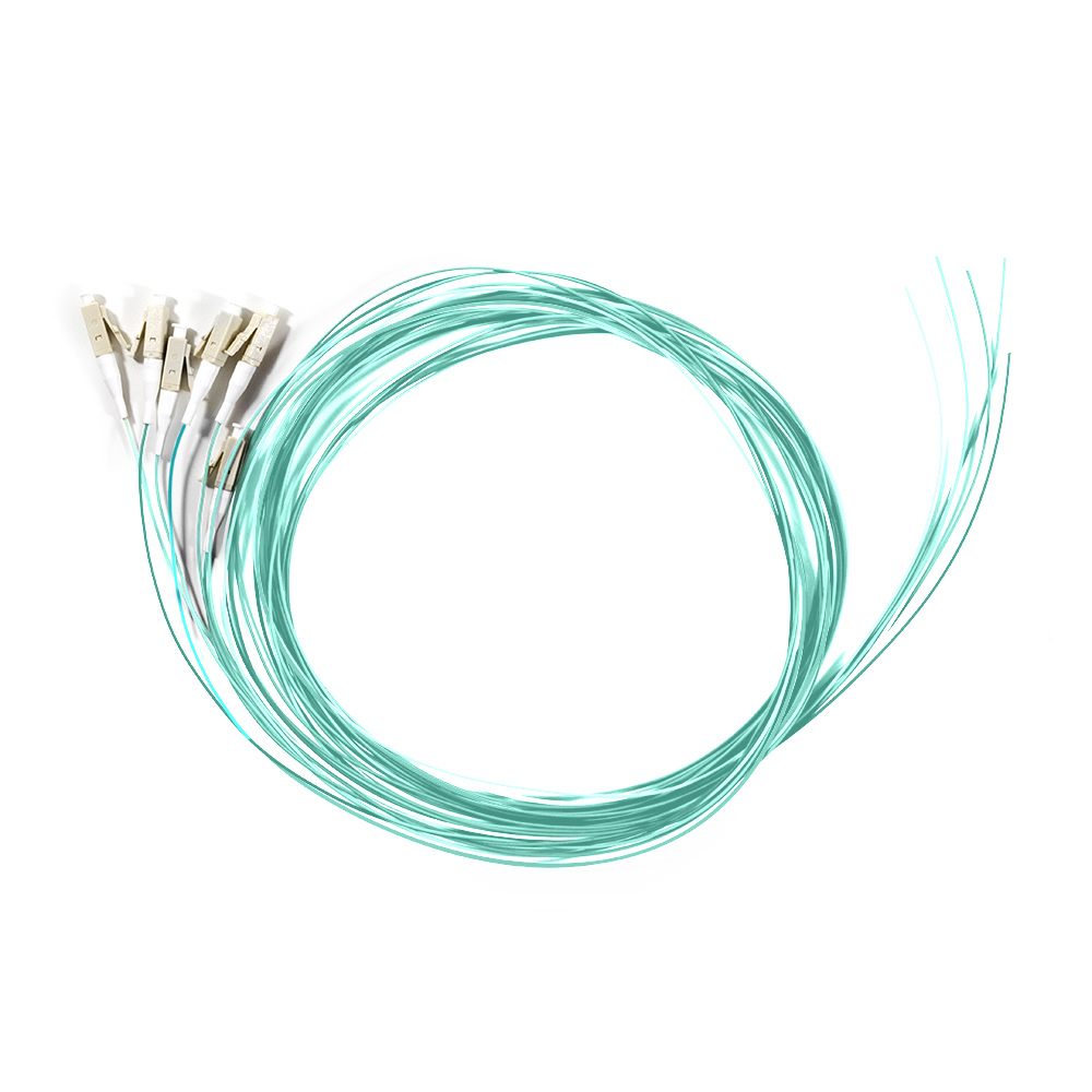 Serveredge LC Pigtail Multimode Om4-2M-6 Fibres- Aqua
