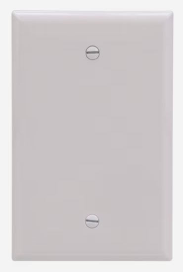 1 Gang Blank Faceplate Eaton - White