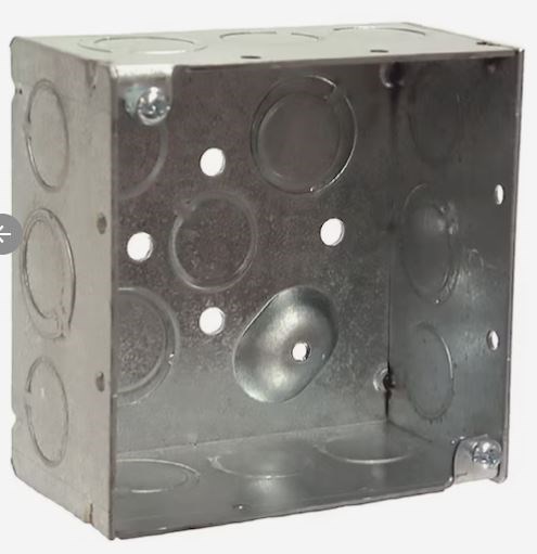 2-Gang Metal Electrical Box