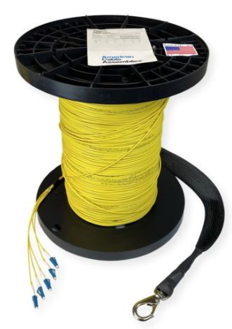 LC 12 Stand, Single Mode, OS2 Fiber with Pulleye