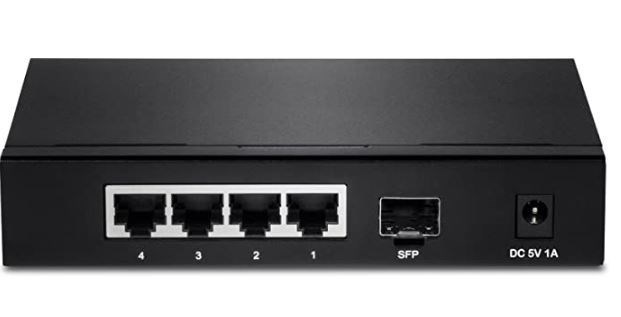 TRENDnet 4-Port Gigabit w/ SFP Switch 