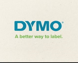 Dymo Heat Shrink Tubes - 1/2IN - BLK on WHT