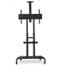 Adjustable-Height TV Stand For 80" TV