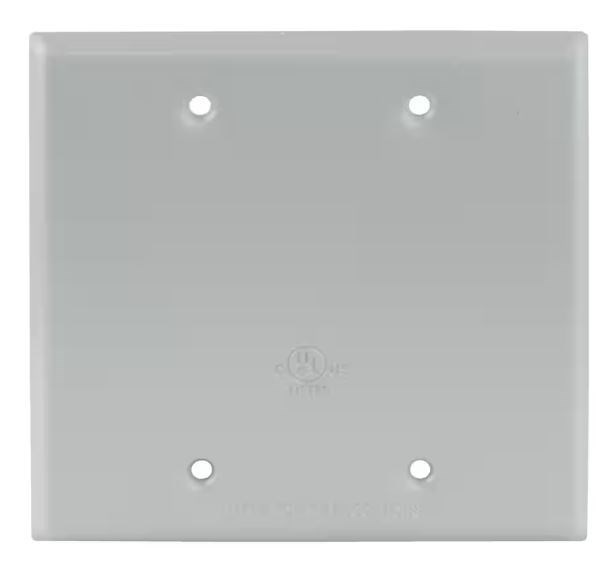 2 Gang Metal Faceplate